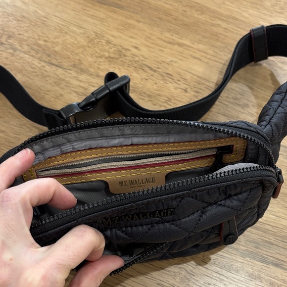 MZ Wallace Quilted Black Belt Bag - Picture 2 of 3